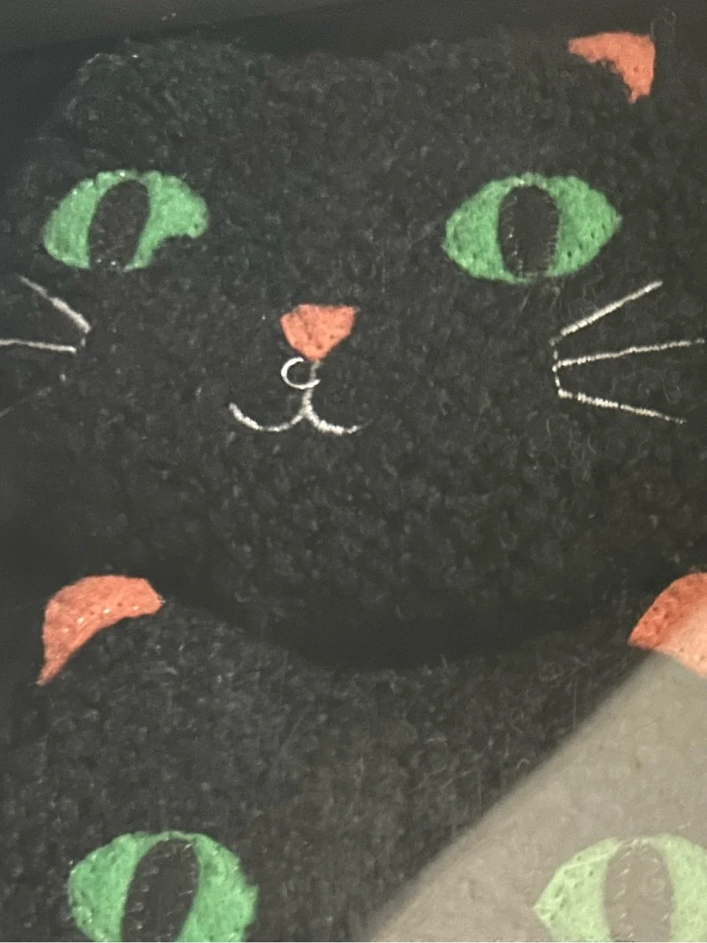 “New” Hallow’s Eve Black Cat Garland 6 ft
